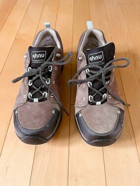 Ahnu Montara II eVent Brown Leather Waterproof Hiking Sneakers Shoes | US 9.5